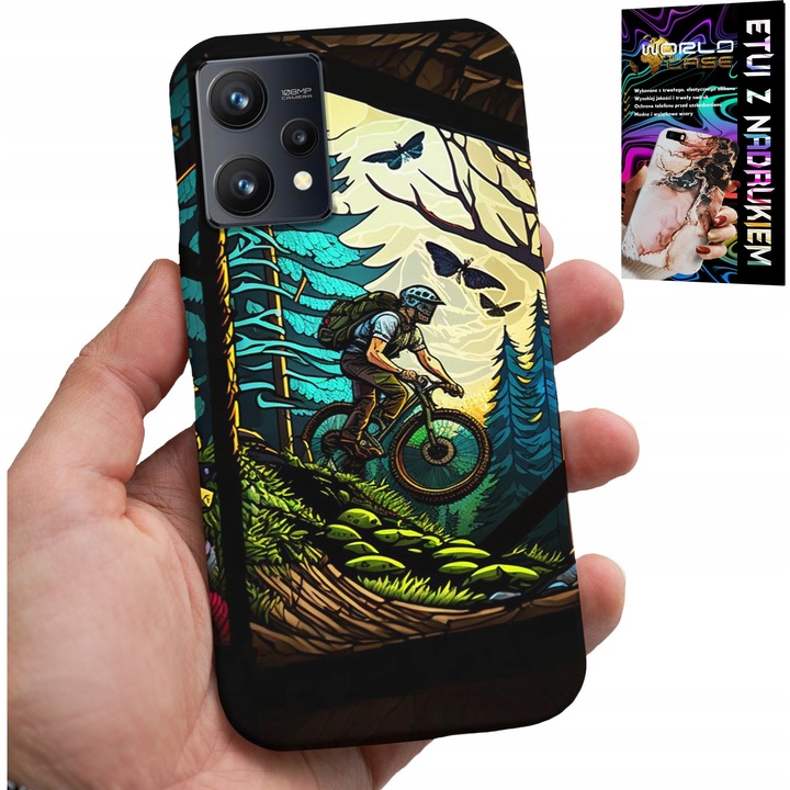 World Case telefontok Realme 9 Pro-hoz, gumi, 0,2 mm, többszínű nyomtatás