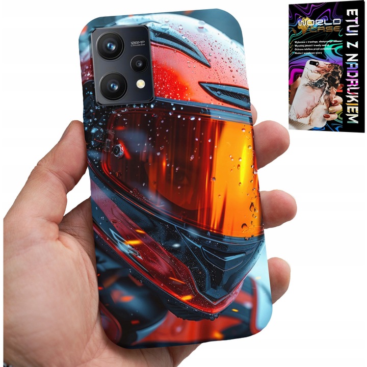 Szilikon tok Realme 9 Pro-hoz, World Case, színes nyomtatás, karcálló védelem, személyre szabott készlet