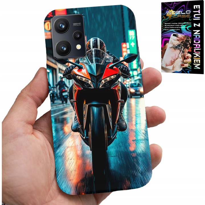 Tok Realme 9 Pro, World Case, szilikon, színes nyomtatás, hatékony védelem