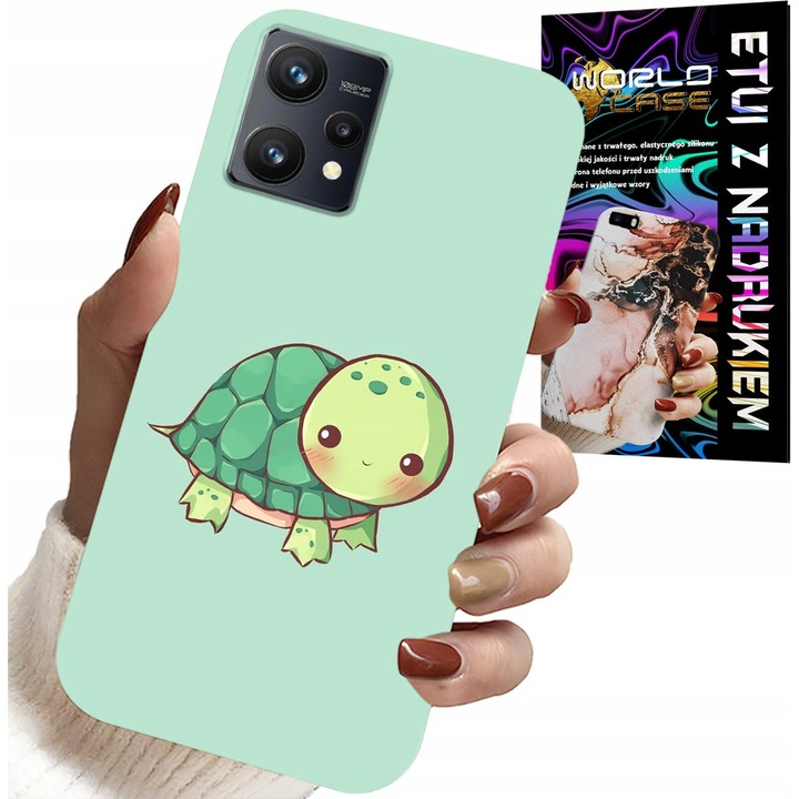 Telefontok Realme 9 Pro, World Case, színes nyomtatás, szilikon, 0,2 cm