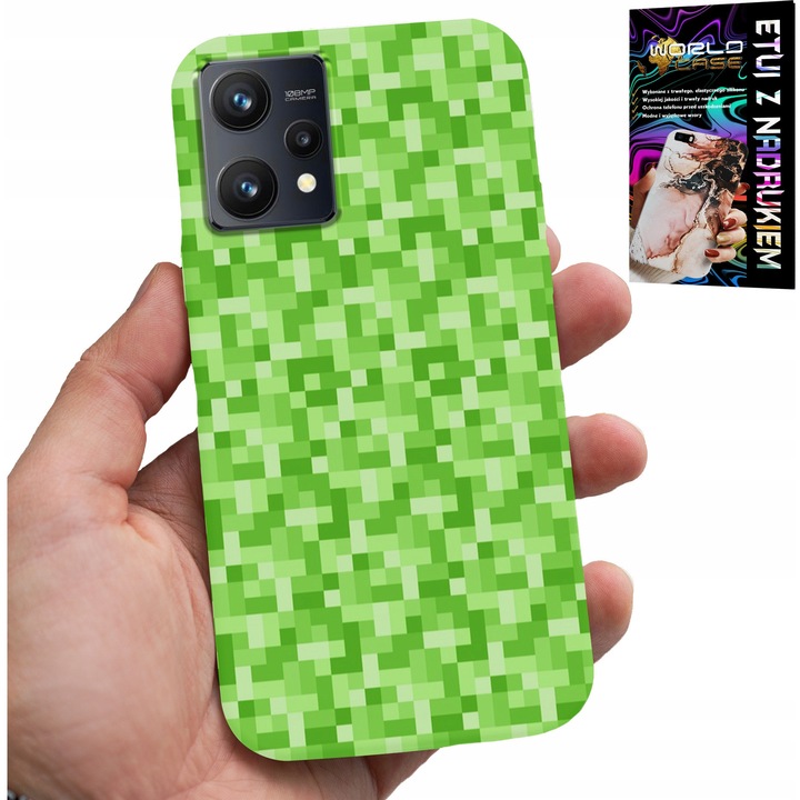 Telefontok Realme 9 Pro, World Case, szilikon, teljes színes nyomtatás, többszínű