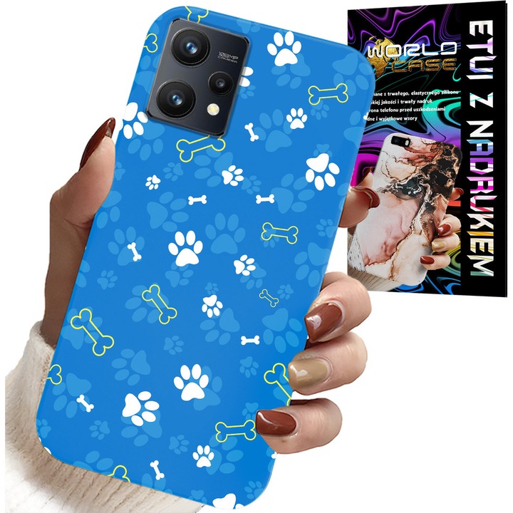 Telefontok Realme 9 Pro, World Case, szilikon, gyerekek mintás, többszínű