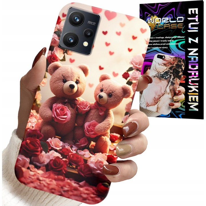 World Case telefontok Realme 9 Pro készülékhez, Love You mintás, szilikon, 0,2 mm