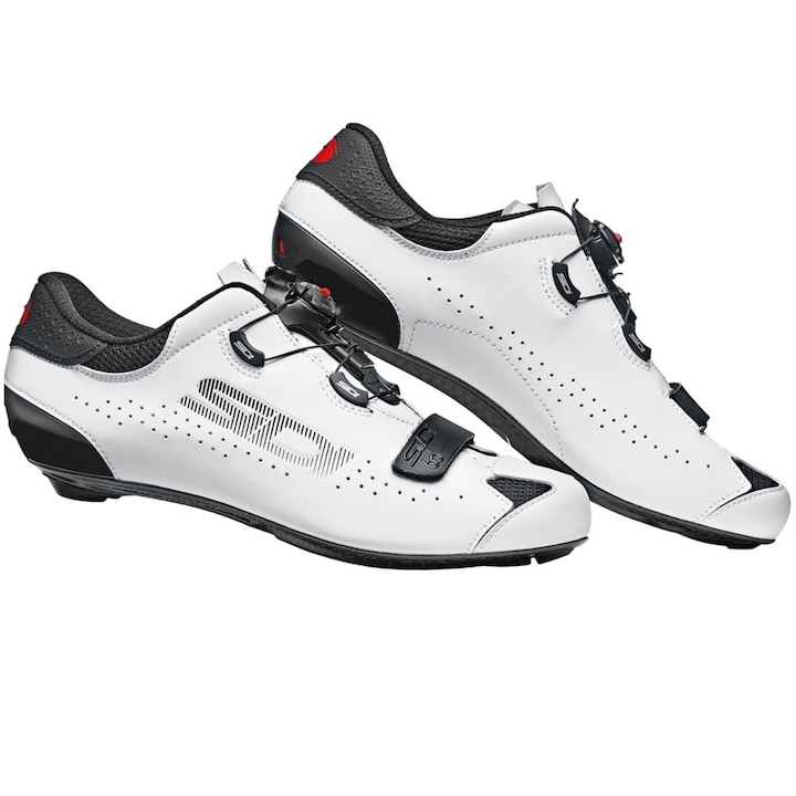 Sidi Sixty országúti kerékpáros cipő, fekete fehér mintás