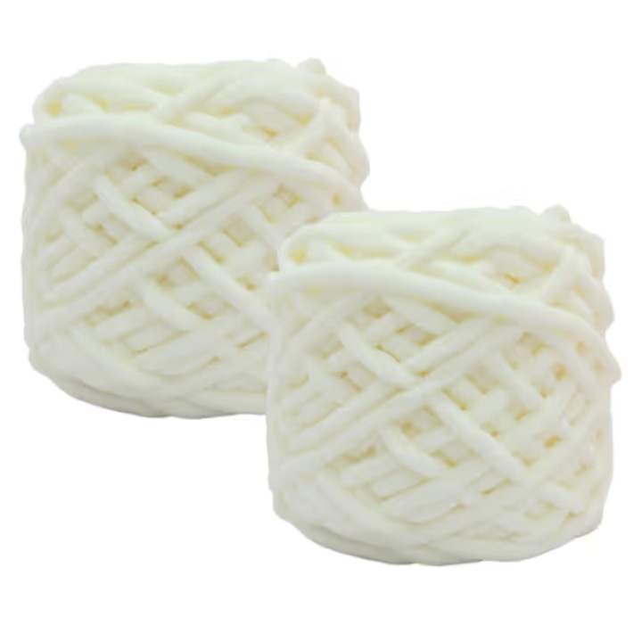 Garn CAIJ Chenille set 2x95g, 100% poliester, multicolor, 40m