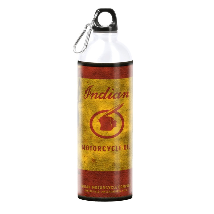 Termos personalizat Tomak Indian Motorcycle Oil recipient din otel inoxidabil 750 ml Motrix