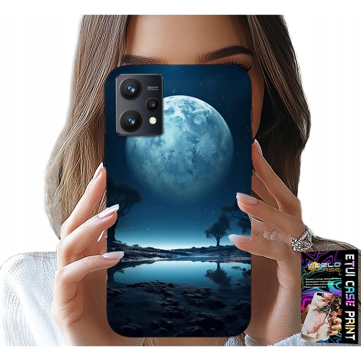 Telefontok, World Case, tok Realme 9 5G-hez, szilikon, többszínű nyomtatás