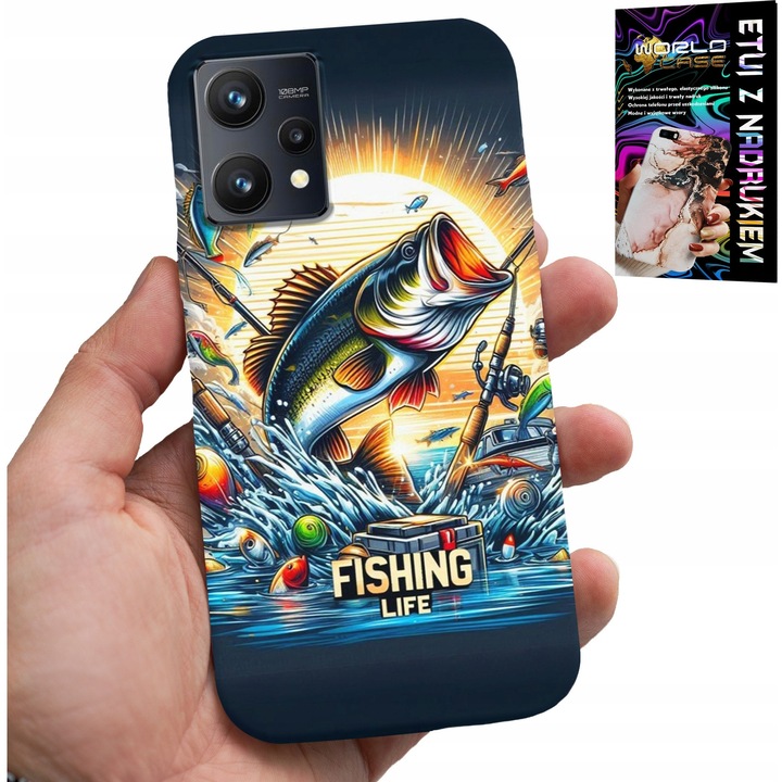 Realme 9 5G telefontok, World Case, halmintás, szilikon, 0,2mm