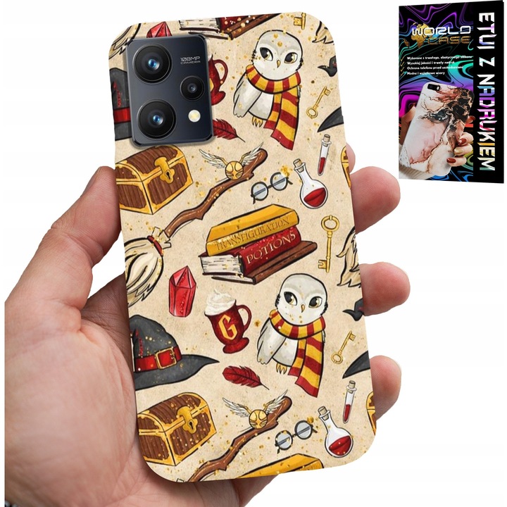 Telefontok Realme 9 5G, World Case, szilikon, színes nyomtatás, 0,2cm