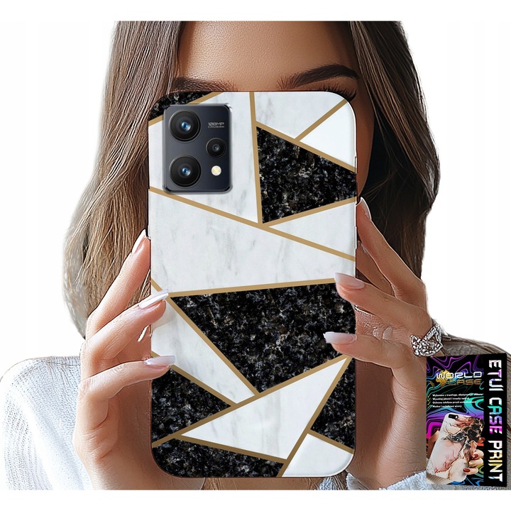 World Case telefontok, elegáns design, többszínű, kompatibilis a Realme 9 5G-vel, szilikon anyag