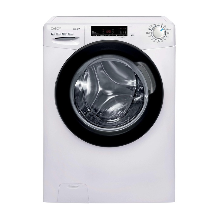 Masina de spalat rufe Candy CSS 127TWB5/1-S, Smart Touch, Functie Abur, Alba, 7 kg, 1200 rpm, Clasa A