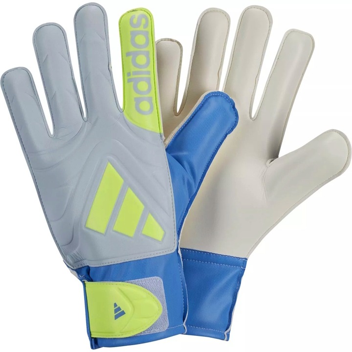 Adidas Copa Club kapuskesztyű, szürke/kék/neon zöld, 11.5