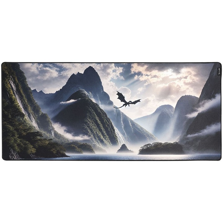 Mousepad The G-Lab Pad Dragon, 900x400x4mm, negru