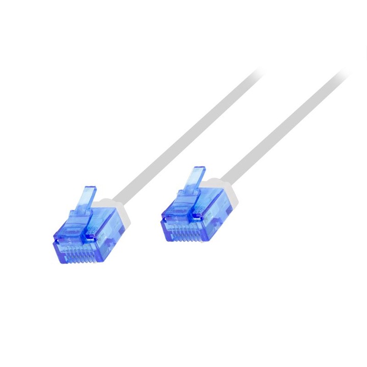 Cablu Patch CAT6A U-UTP Logilink 7,5m Alb