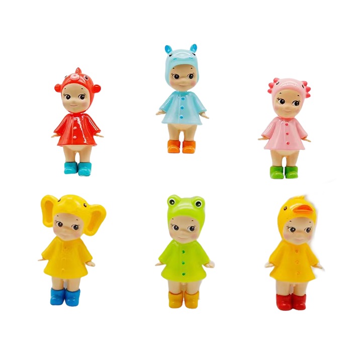 Комплект фигурки сляпа кутия, 6 стила, изправена поза, многоцветен