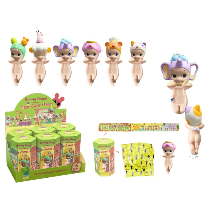 Аниме фигурка, комплект Blind Box, дизайн Angel Loves Home, декорация за мобилен телефон