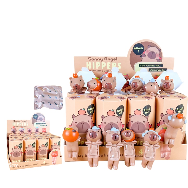 Фигурка сляпа кутия, Angel Kapi и Mr. Bean, 12 модела, декорации за коли и телефони