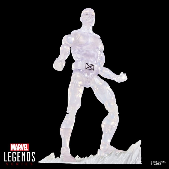 Фигурка HASBRO Marvel Legends Retro - Ледения човек, 15 см, многоцветен, колекционерски комплект