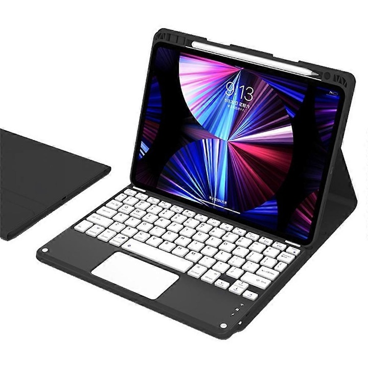 Husa tableta 2-in-1, Bluetooth, design detasabil, multicolor, pentru iPad 10.9 (2022)
