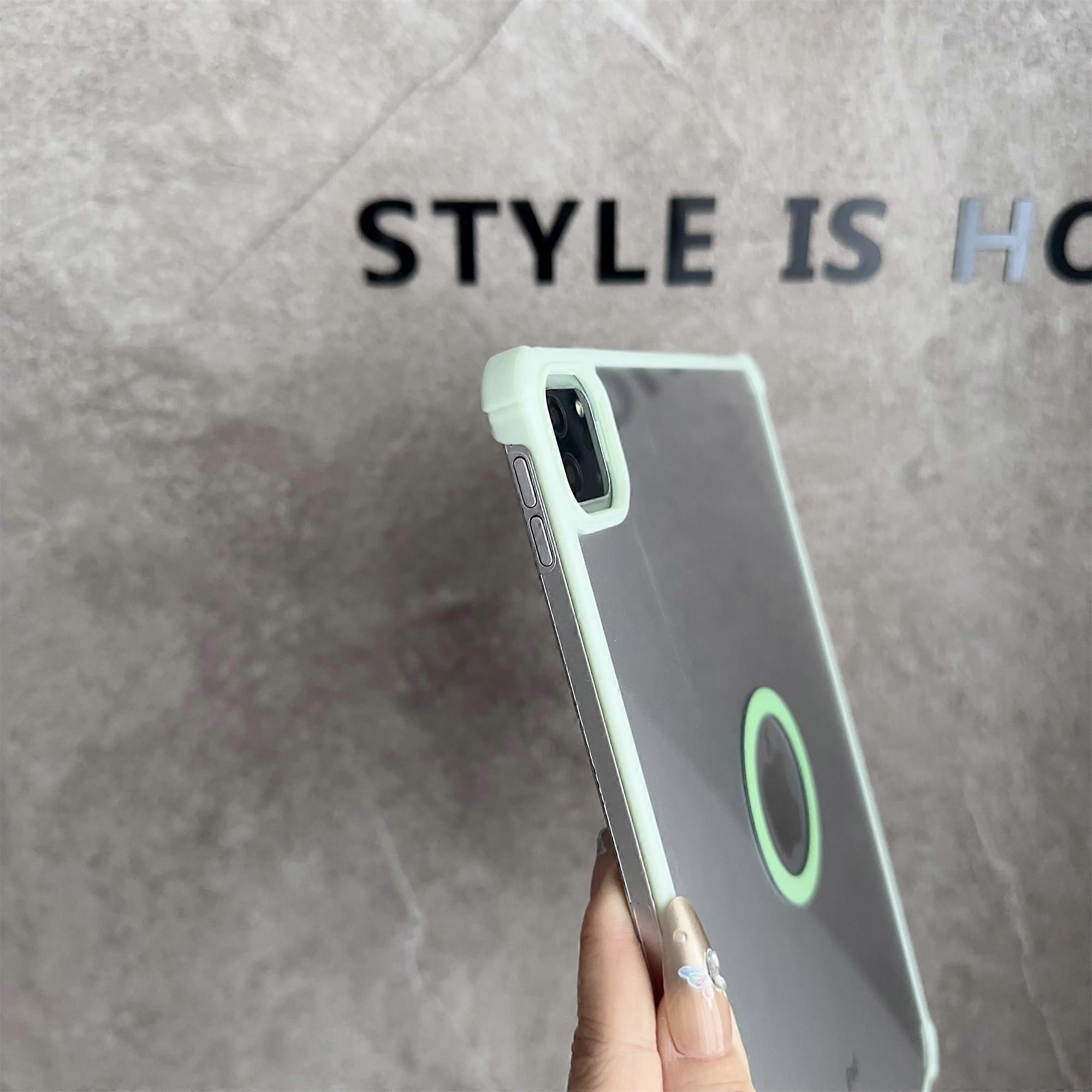 Husa tableta Magnetica Transparenta, Protectie Borderless, Roz, pentru iPad Air (2022) (2020)