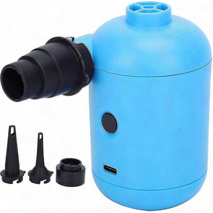 Pompa electrica de umflat, multifunctionala, compacta, pentru saltele si jucarii de piscina, 12V