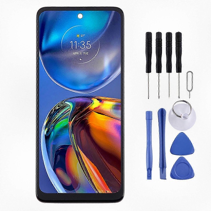 Ecran LCD cu digitizator pentru smartphone-uri, inlocuire, 5.5 inch, negru, set complet