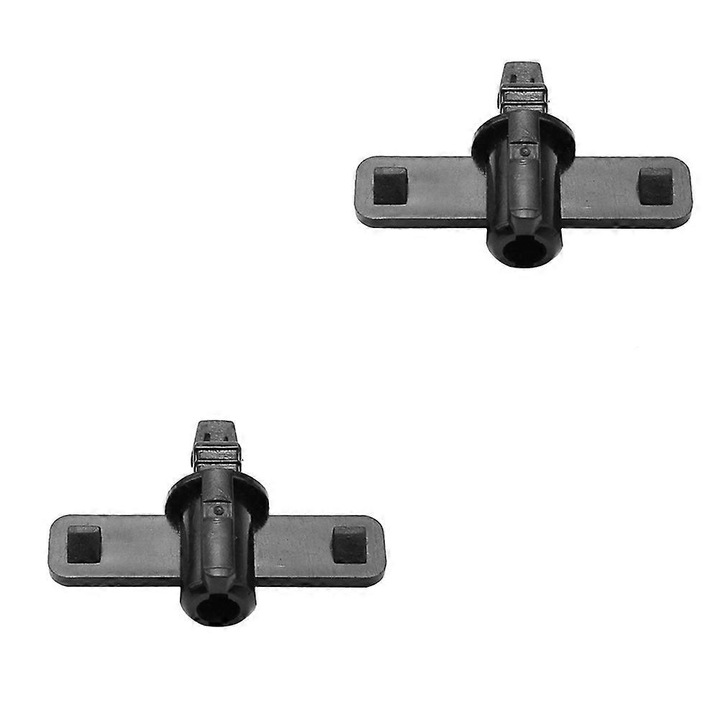 Fényszórómosó fúvóka csatlakozó készlet 2 darab, fekete, műanyag