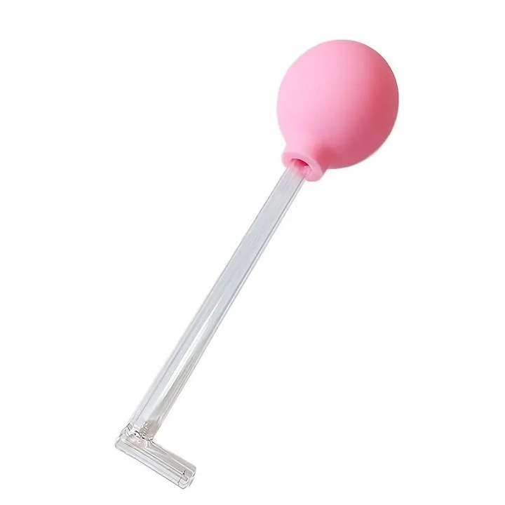 Indepartator de pietre amigdaliene, 1 pachet Set de instrumente manuale de indepartare a pietrelor amigdaliene cu aspiratie, Instrument de curatare orala, Curatare orala pentru adulti - Culoare Roz