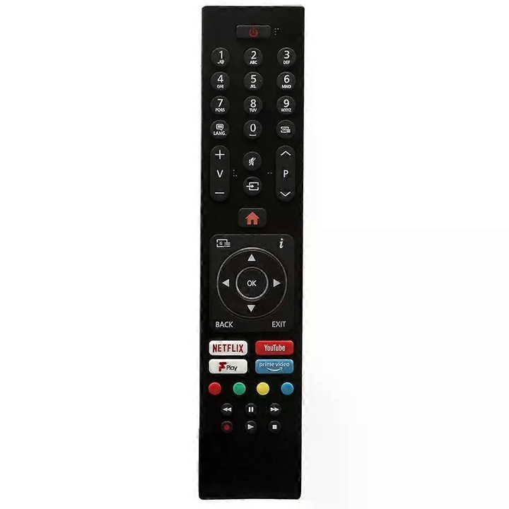 TV távirányító, RCP modell, ABS anyag, 28x13.5x5cm, 1 darab