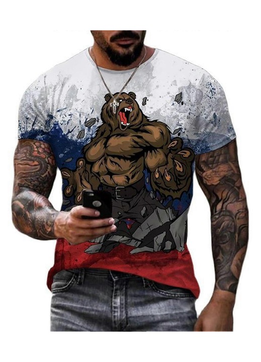 Ferfi hétköznapi polo, polieszter, tobbszinu