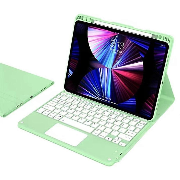Husa tableta 2-in-1, design detasabil, cu tastatura Bluetooth si suport, multicolor, pentru 11" (2024) M2/ipad 10.9 (2022)/ipad (2022)/(2020)