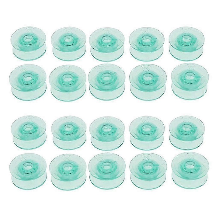 Set 20 bobine pentru masina de cusut, verde, 20mm