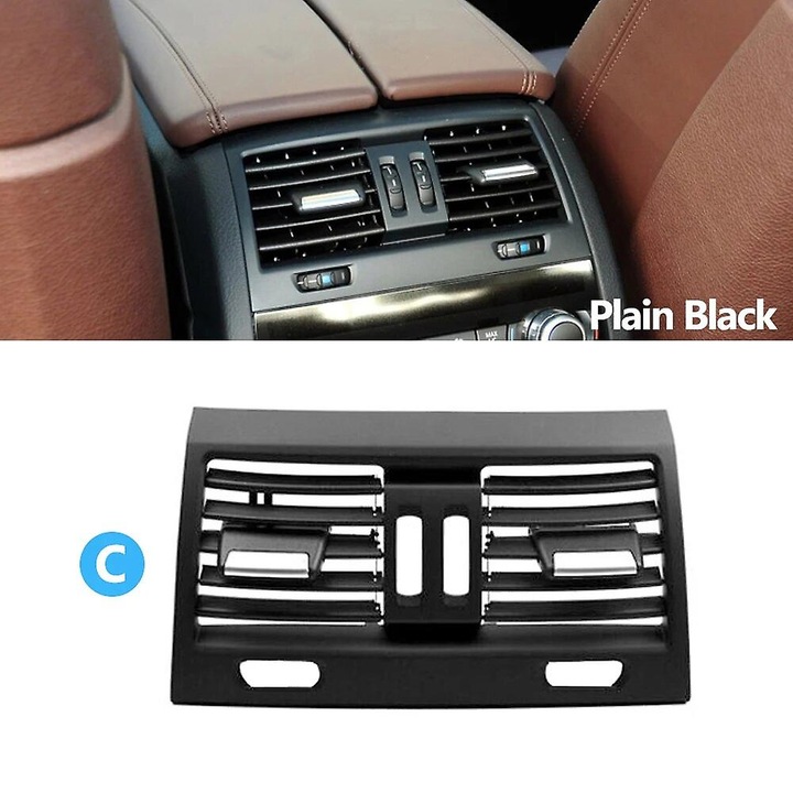 Központi légbeömlő rács BMW 5-ös sorozathoz F10 F11 F18, továbbfejlesztett modell, PC és ABS anyagból, 2010-2017