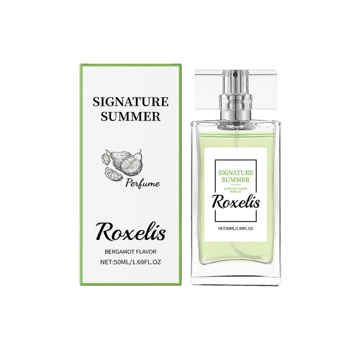 Parfüm Természetes Nyári Bergamott, Muskátlis Spray, 50ml, Könnyű és Hordozható, Roxelis