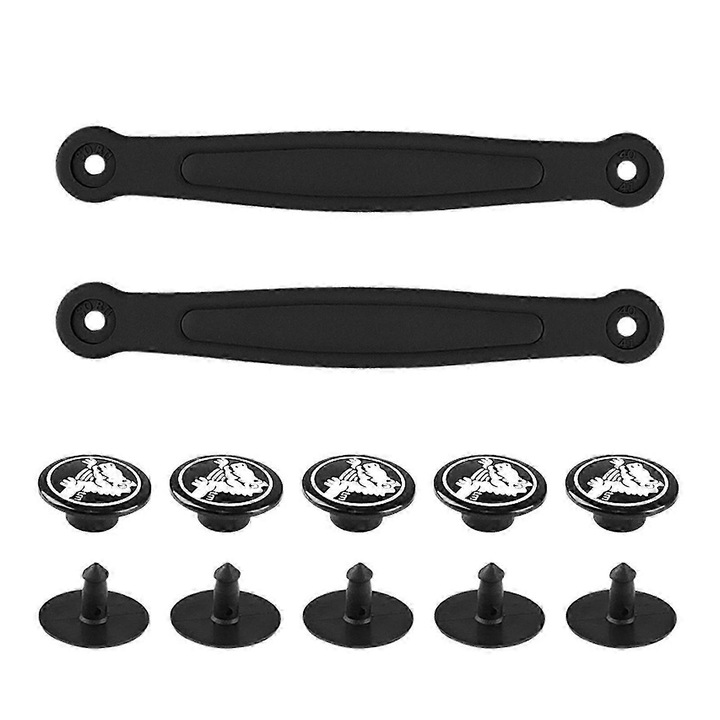 Curele de inlocuire pentru saboti si sandale, set 2 bucati, PVC, alb/negru, marimi 36-41