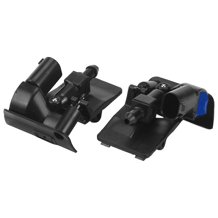 Dupla szélvédőmosó fúvóka, 2 darabos készlet, X5 E70 2006-2010, fekete, ABS