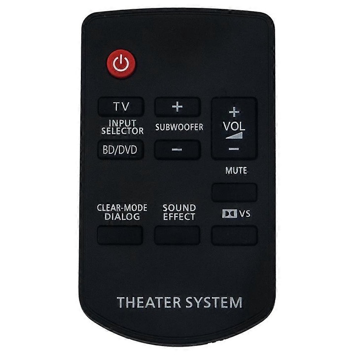 Távirányító házimozi rendszerhez, N2QAYC000027, fekete, méretek 1xCR2025