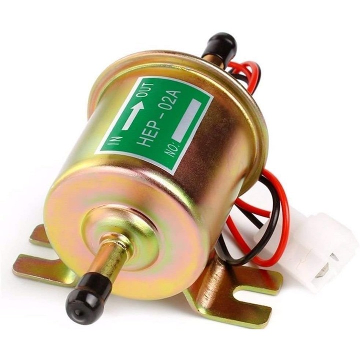 Pompa electrica de combustibil inline 12V, 2.5-4 PSI, pentru echipamente atelier