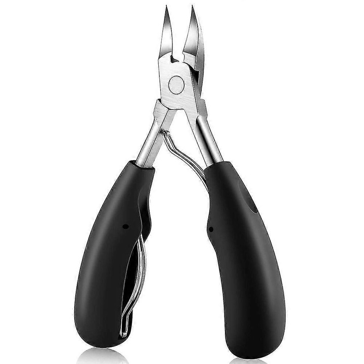 Körömcsipesz, benőtt körmökhöz, ergonomikus kialakítás, rozsdamentes acél, 15cm