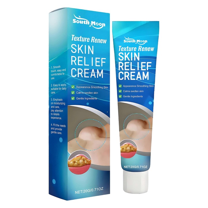 South Moon bőrkomfort krém - enyhülés duzzanatokra, cisztákra, glicerinnel, 100ml
