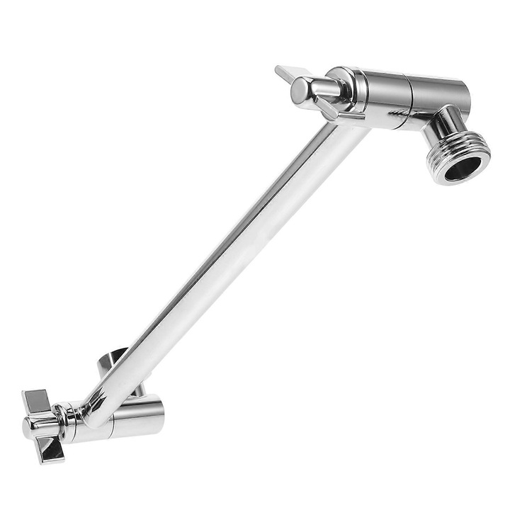 Extensie pentru dus, inox, ajustabila, 26.80x7.30x2.80cm, argintie