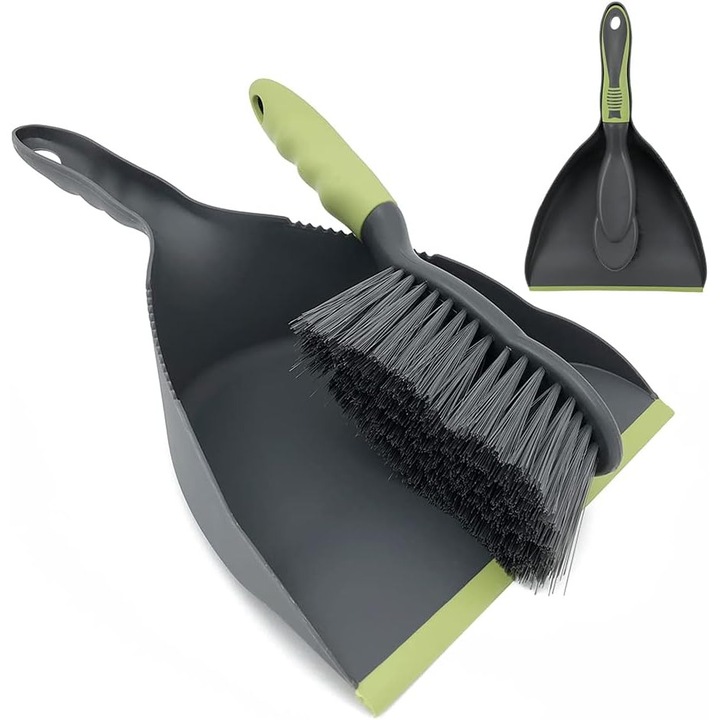 Set faras si perie, faras cu perie, faras cu mana, potrivit pentru bucatarie, canapea, masa, scaun, pat pentru animale de companie etc