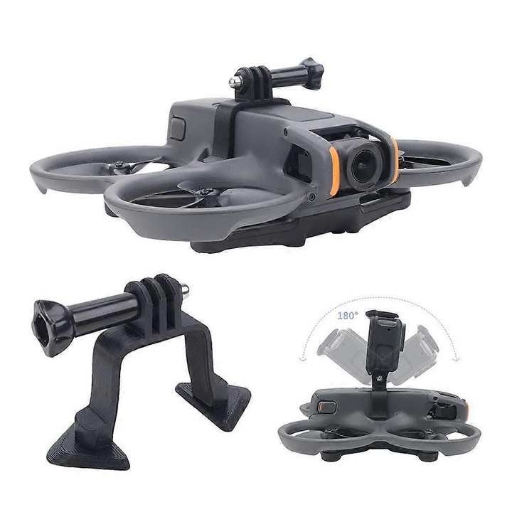 Поддръжка за екшън камера, разширение за DJI AVATA 2, регулируемо, 9x4.4x6.1см