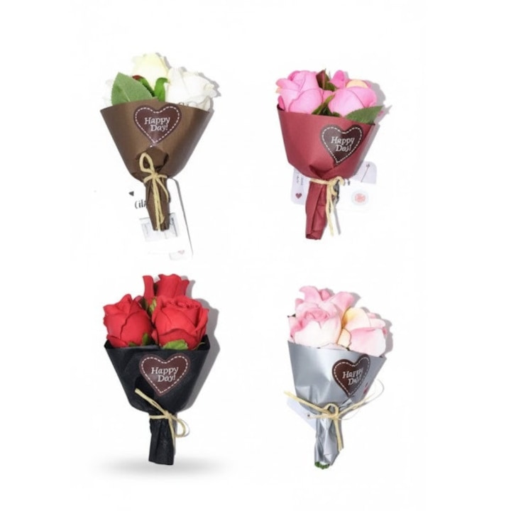 Set mini buchete de trandafiri 12 buc/set 11 cm