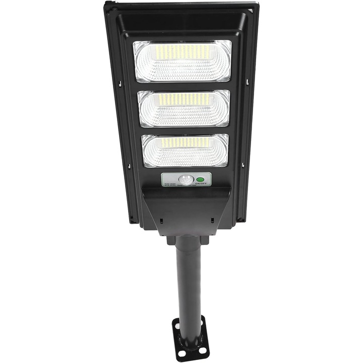 LED соларна лампа 351 диода, водоустойчива, с 4 метода за управление, за стенен монтаж