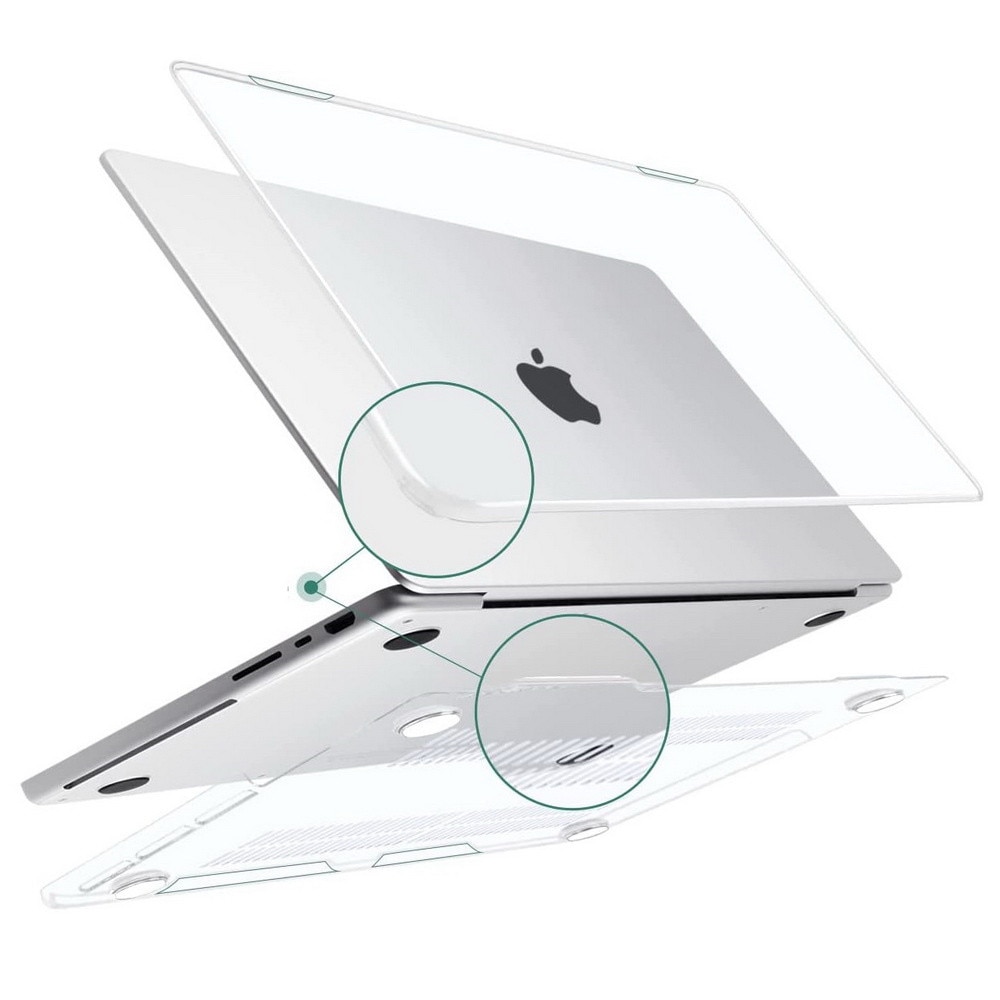 Etui laptop Alogy Hard Case, transparent, pentru Apple Macbook Pro 16 2021 A2485