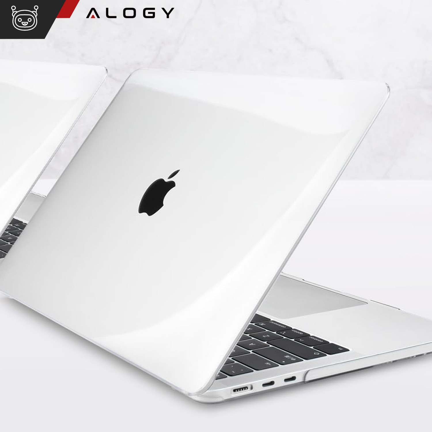 Etui Hard Case 2 pentru Macbook Air 15 M2 2023, transparent