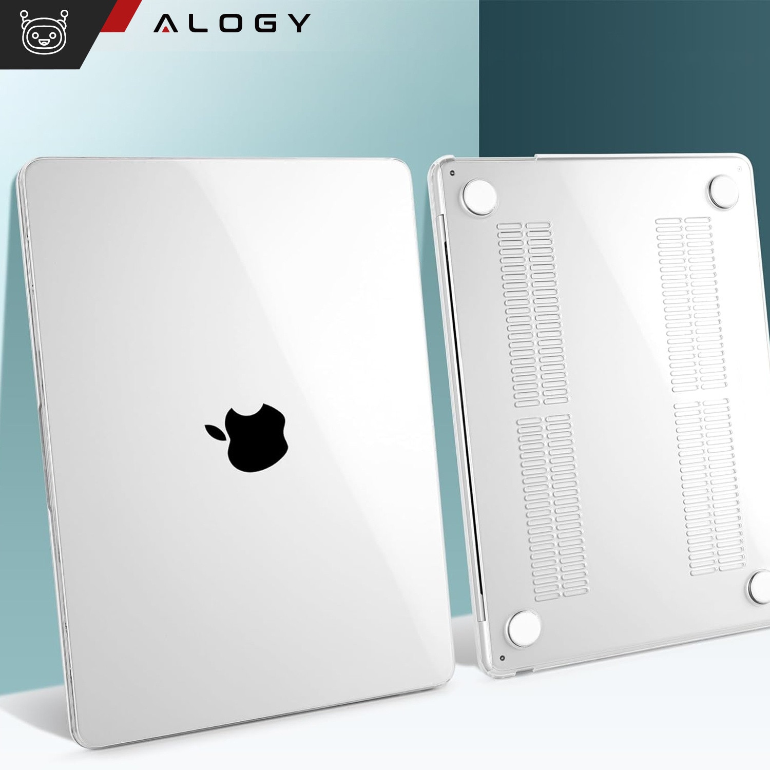 Etui Hard Case 2 pentru Macbook Air 15 M2 2023, transparent