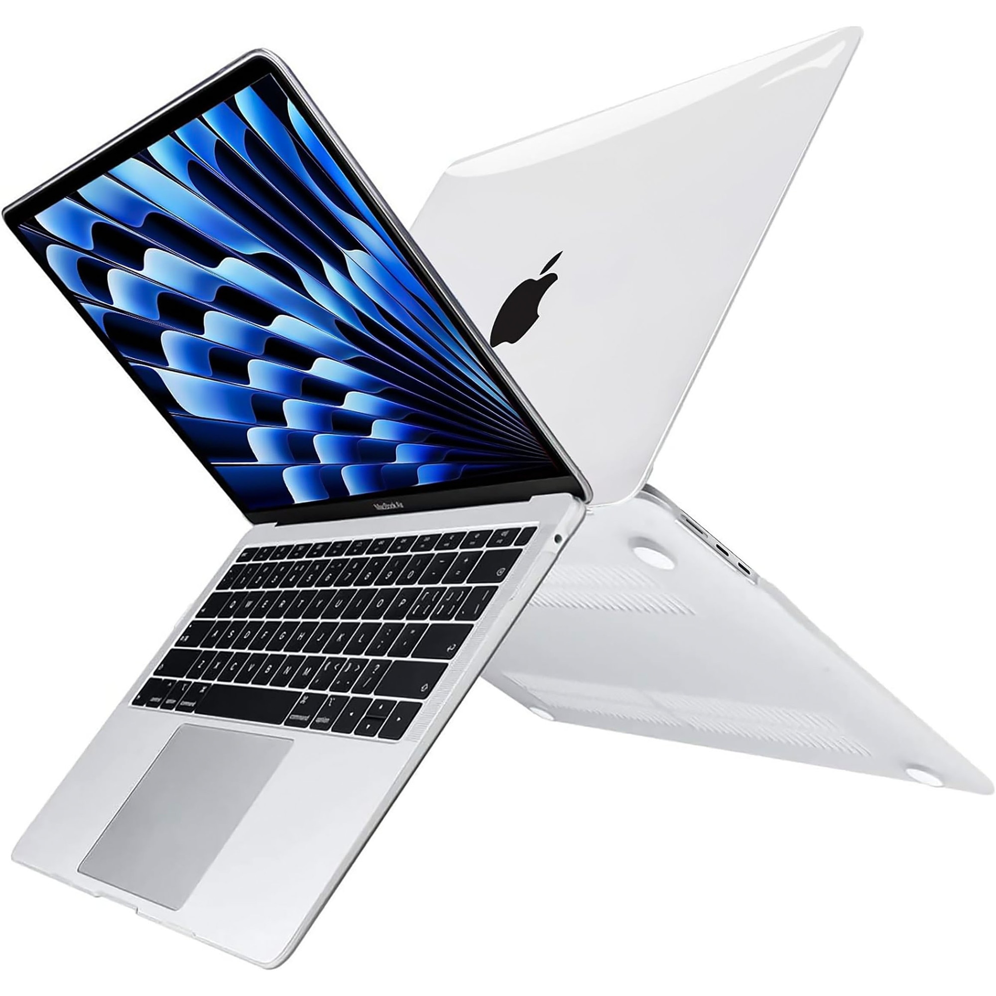 Etui Hard Case 2 pentru Macbook Air 15 M2 2023, transparent