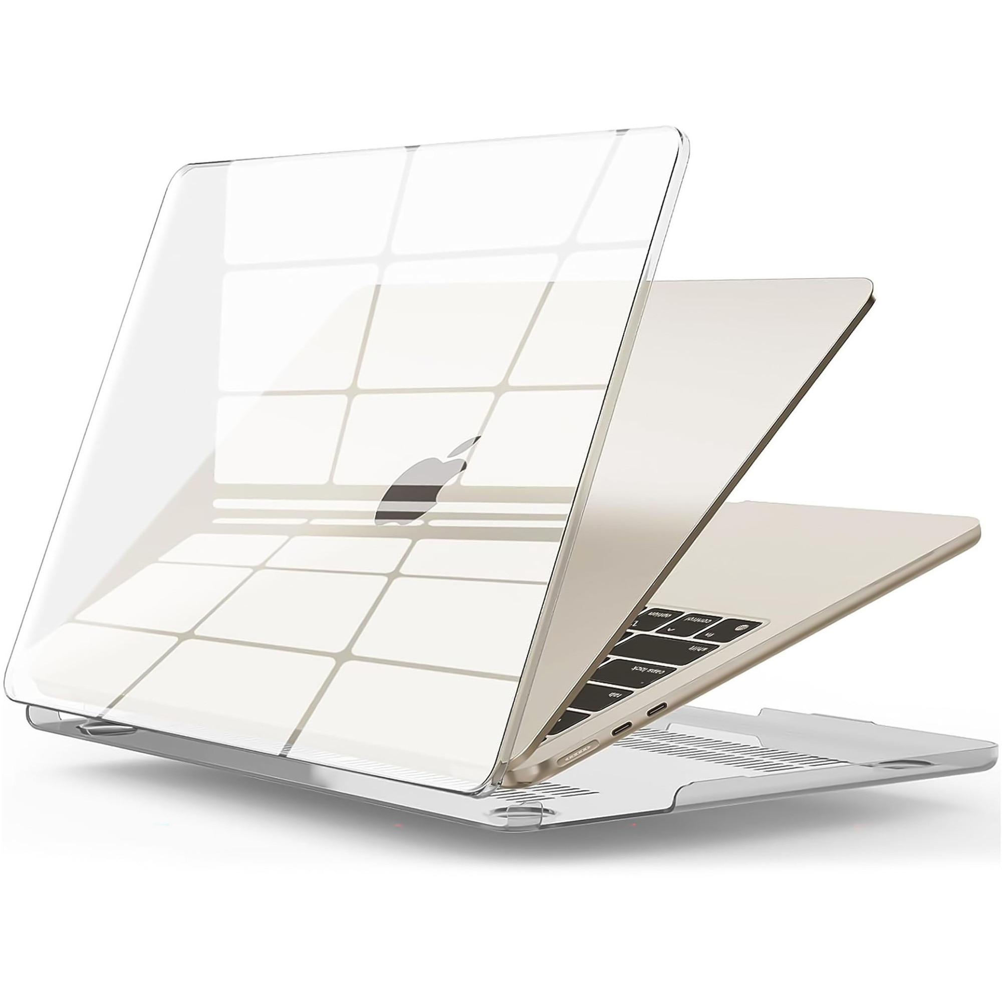 Etui Hard Case 2 pentru Macbook Air 15 M2 2023, transparent